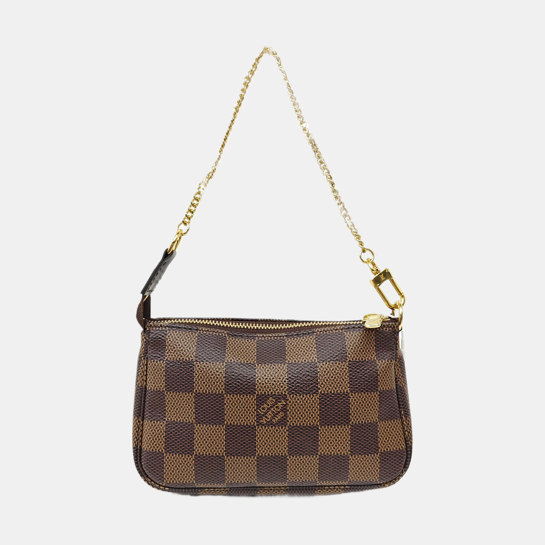 ACCESSOIRES Mini Damier Ebene Coated Canvas Brown