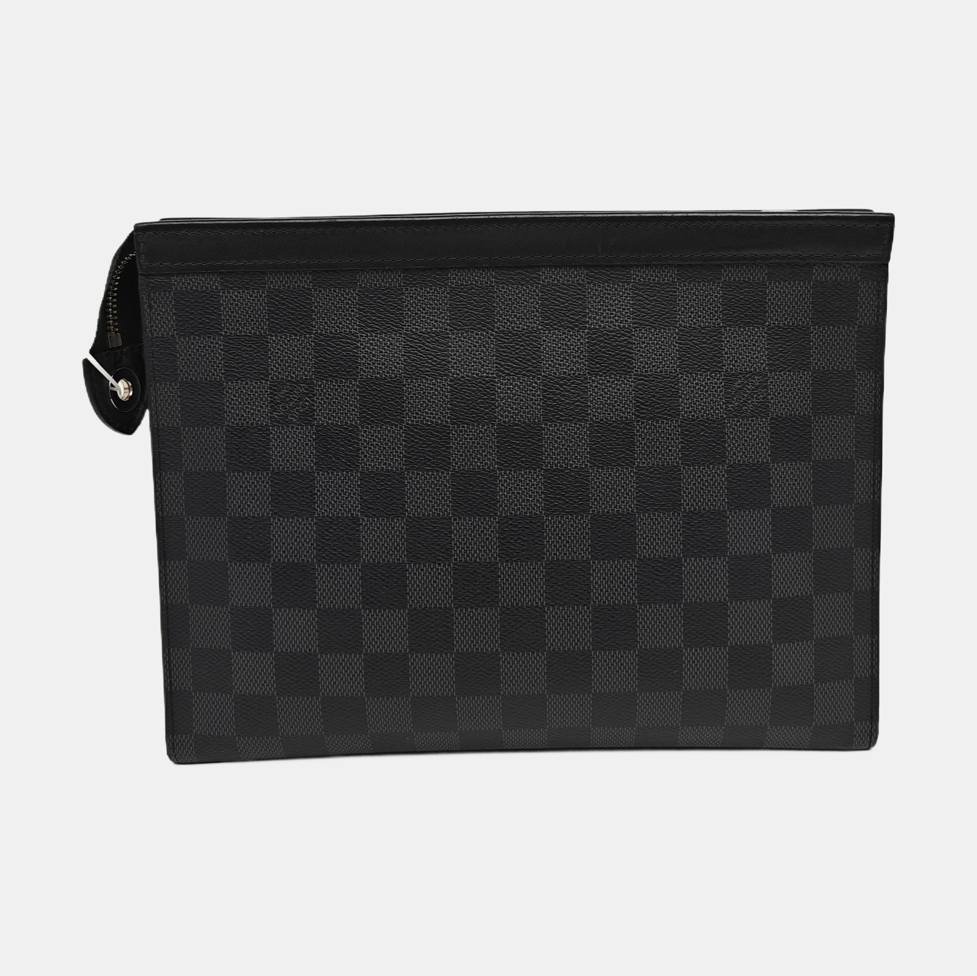 Pochette Voyag MM Damier Graphite Coated Canvas Gray