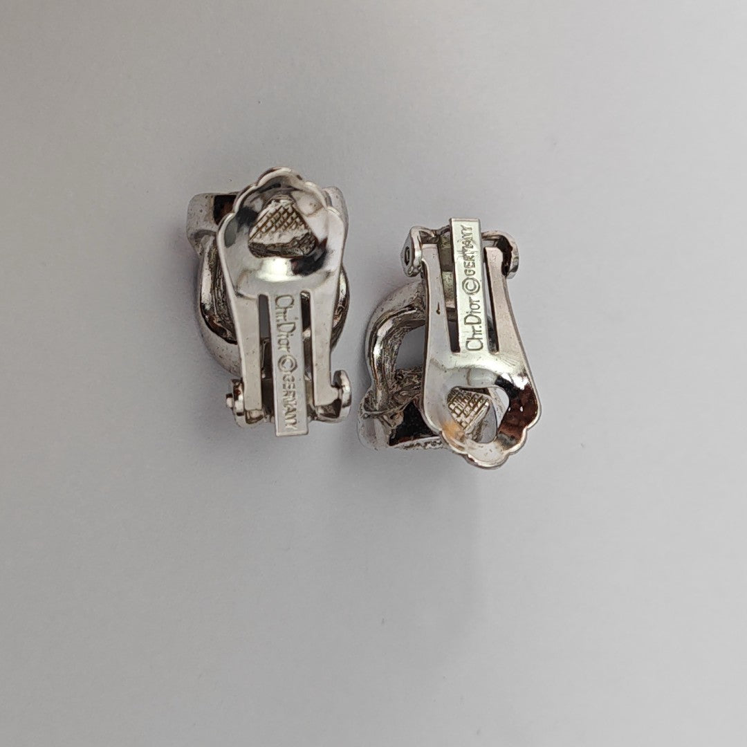Metal Silver Clip On Earrings