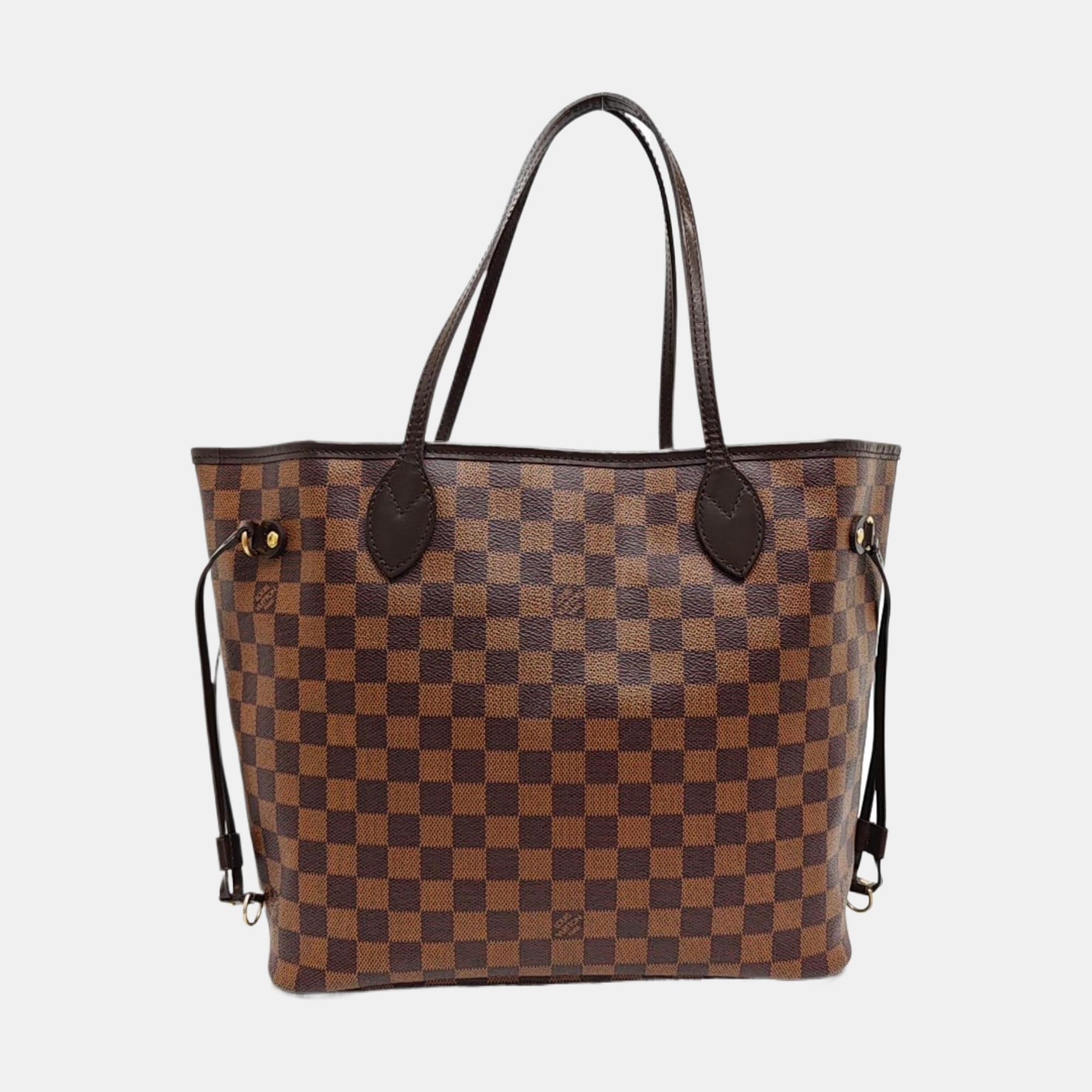NEVERFULL MM Damier Ebene Coated Canvas Brown