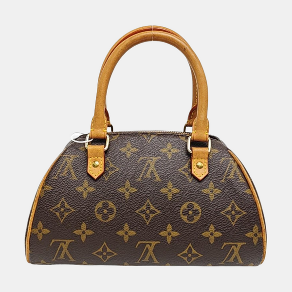 RIBERA Monogram Coated Canvas Brown