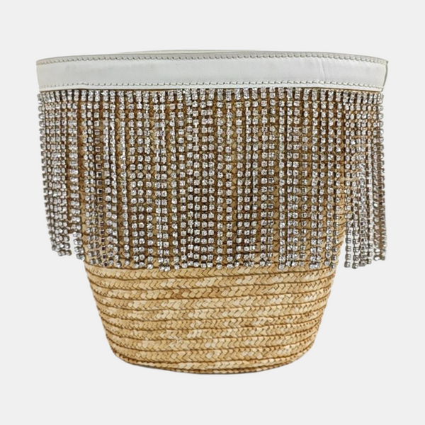Straw Bucket Bag Multicolor