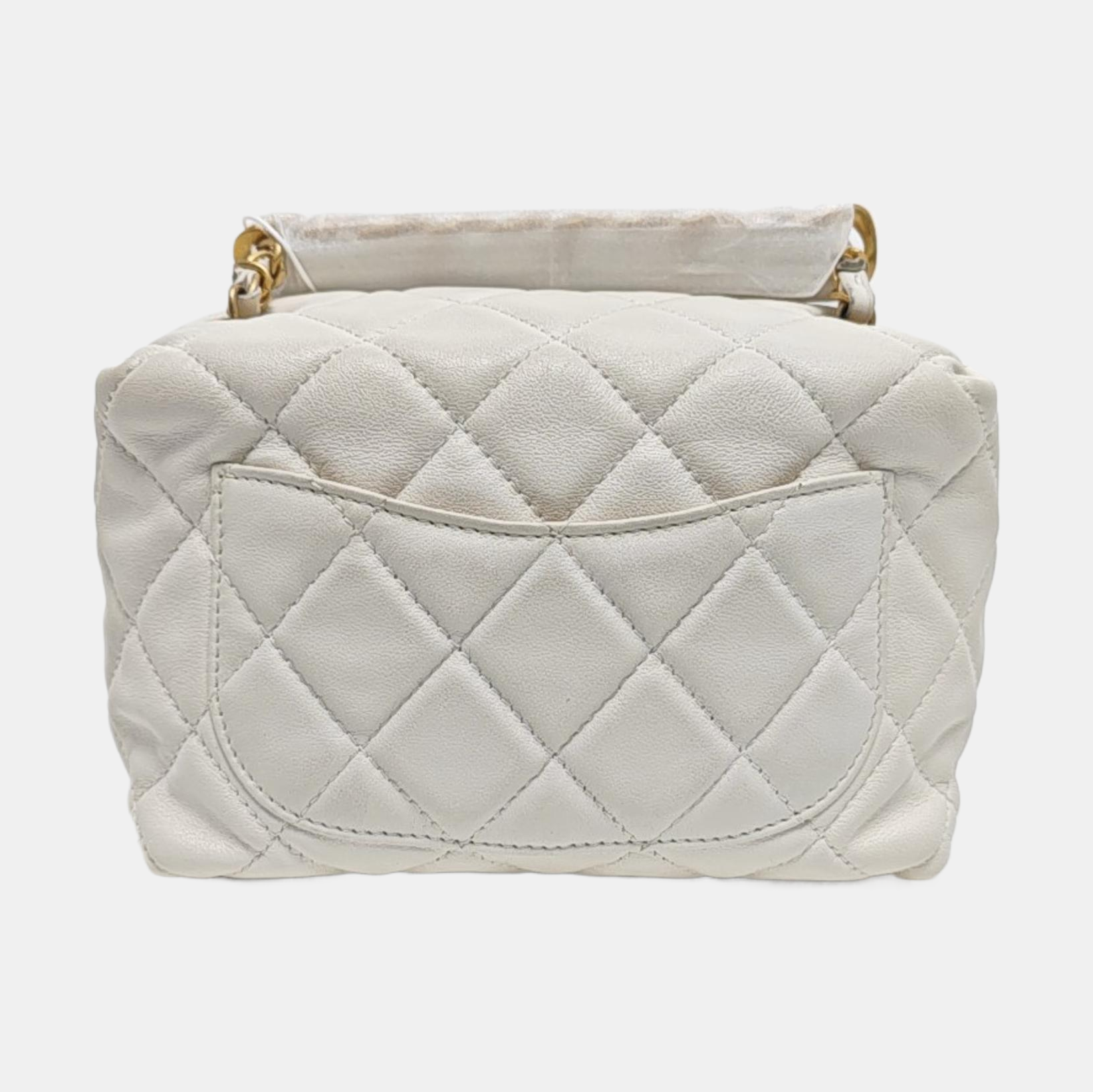 Quilted Calfskin White