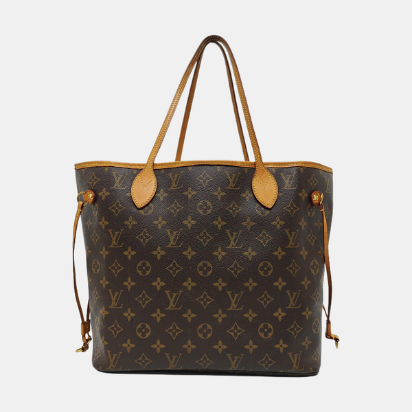 NEVERFULL MM Monogram Coated Canvas Brown