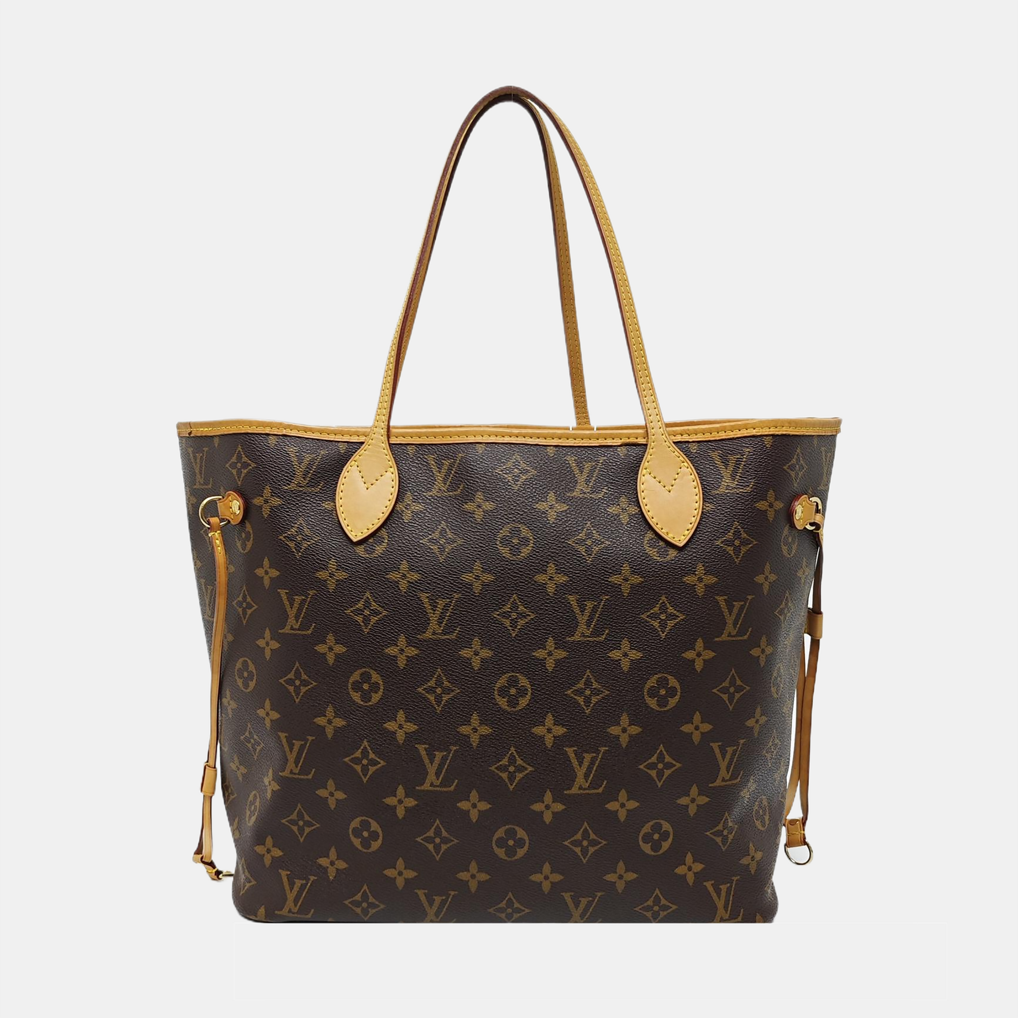 NEVERFULL MM Monogram Coated Canvas Brown