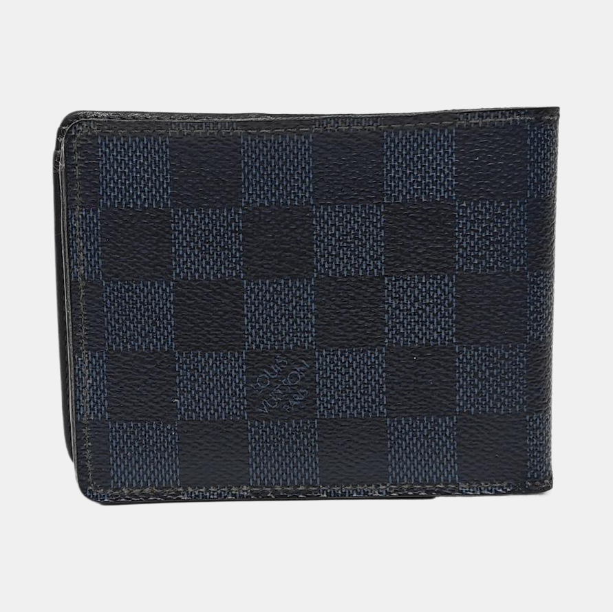 SLENDER Damier Coated Canvas Blue Wallet