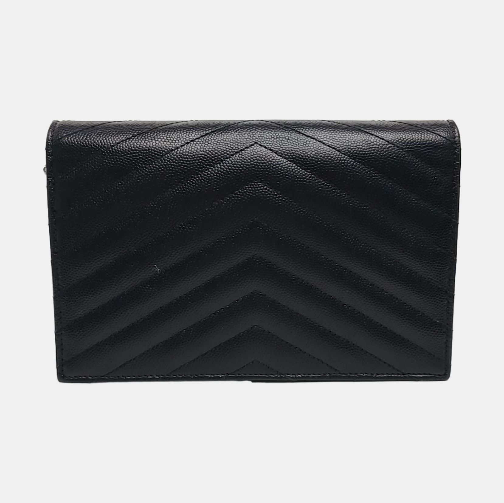 MONOGRAM WOC Chevron Calfskin Black