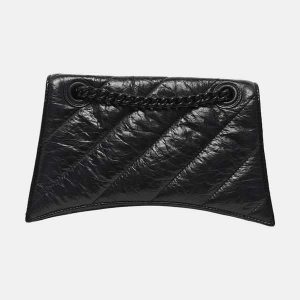 Crush Small Quilted Calfskin Black