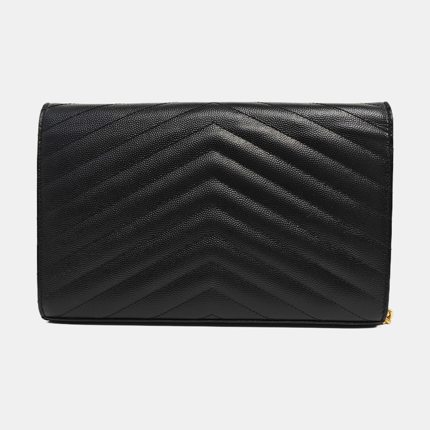 MONOGRAM Medium Chevron Calfskin Black