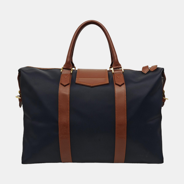 Fabric Top Handle Bag Blue
