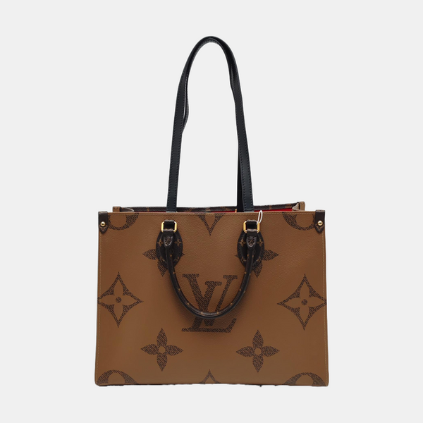 ONTHEGO MM Monogram Coated Canvas Brown