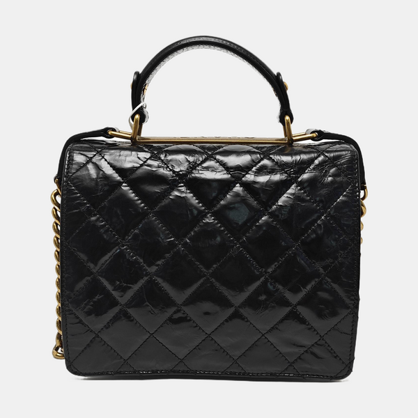 Authenticated pre-owned  2.55 Quilted Calfskin Black - Shoulder Bag at Looply