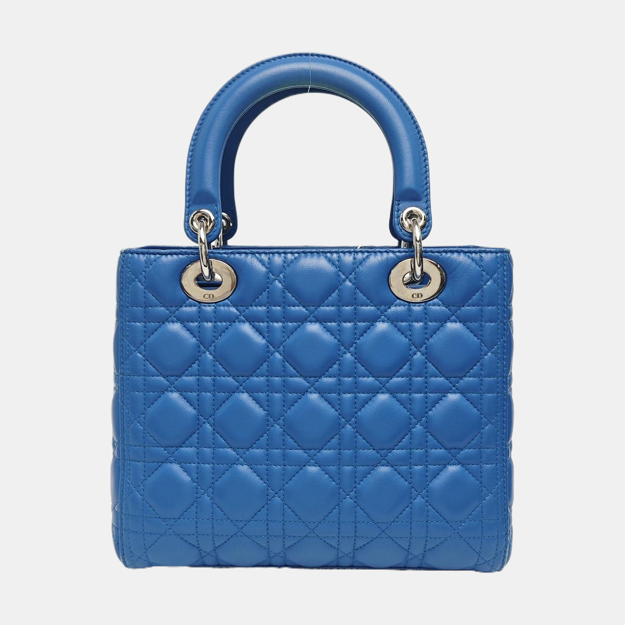 Lady Dior Medium Cannage Lambskin Blue
