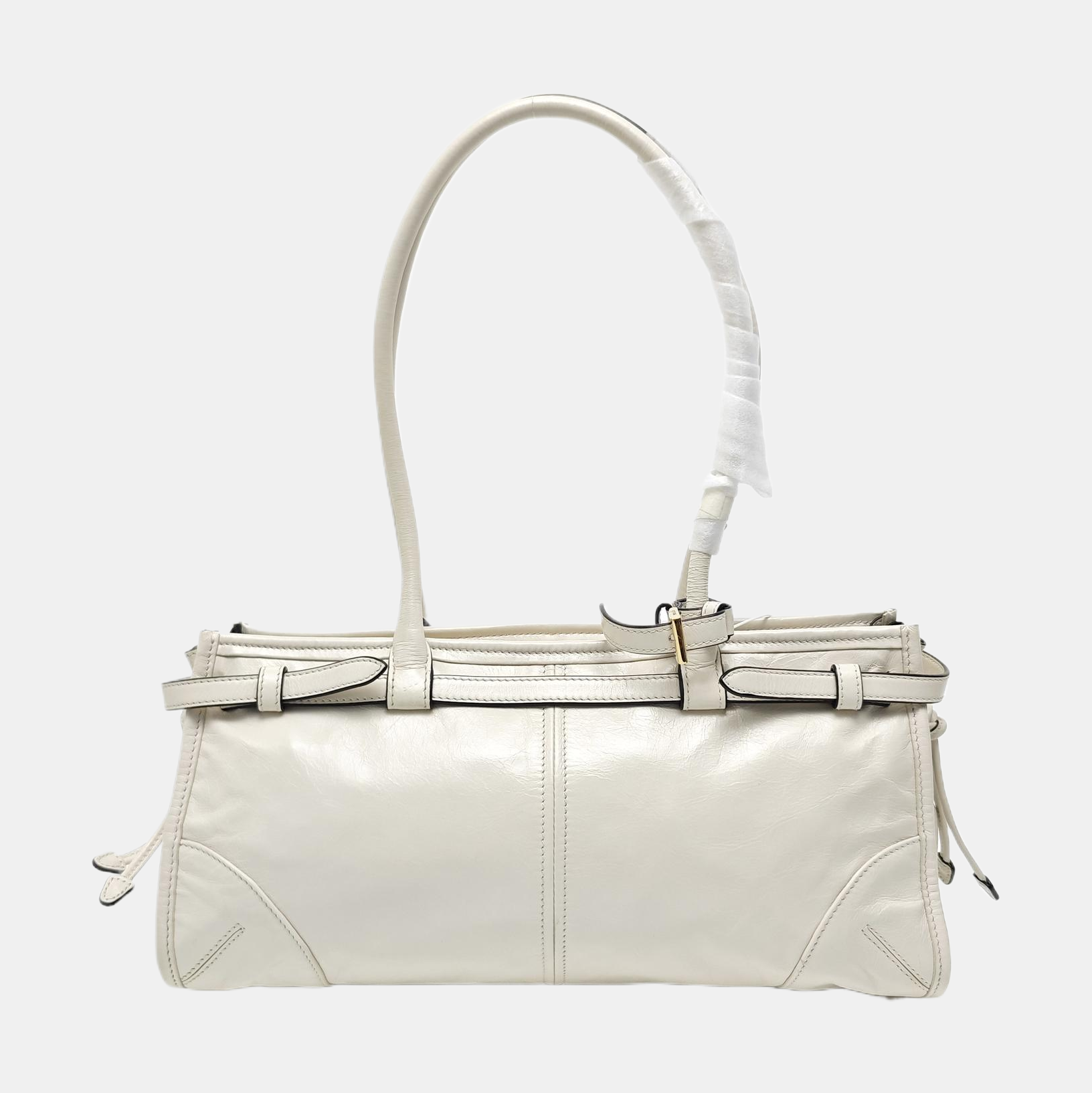 Bonnie Medium Quilted Calfskin White