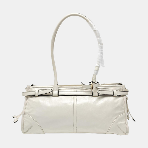 Bonnie Medium Quilted Calfskin White