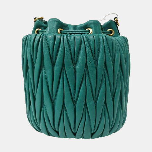 Matelassé Quilted Lambskin Green