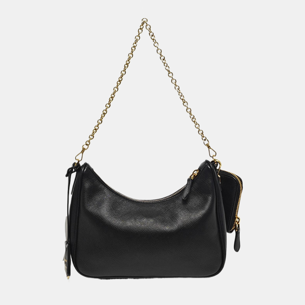 Re-Edition2005 Saffiano Calfskin Black