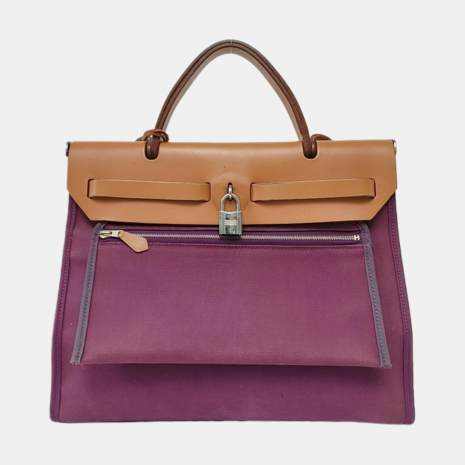 Authenticated pre-owned  Herbag 31 Canvas Purple - Shoulder Bag at Looply