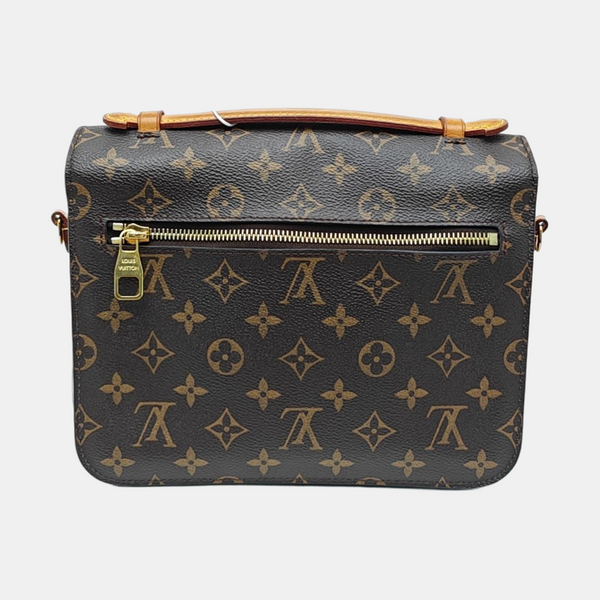MÉTIS MM Monogram Coated Canvas Brown