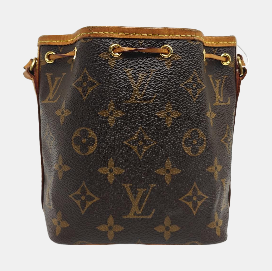 NÉONOÉ Nano Monogram Coated Canvas Brown