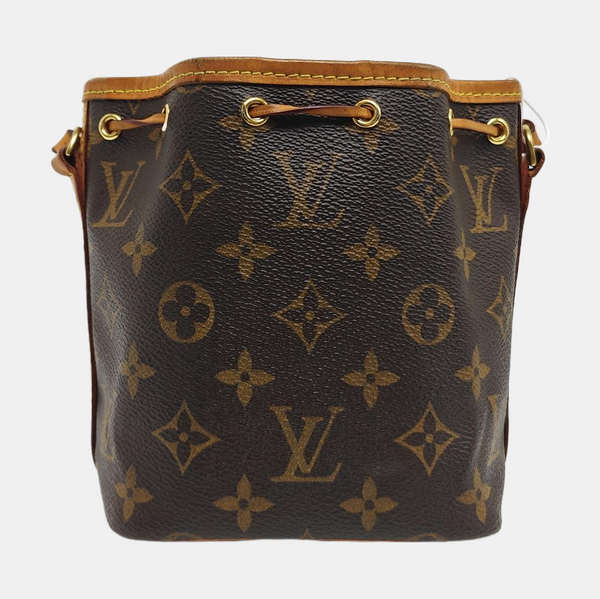 NÉONOÉ Nano Monogram Coated Canvas Brown