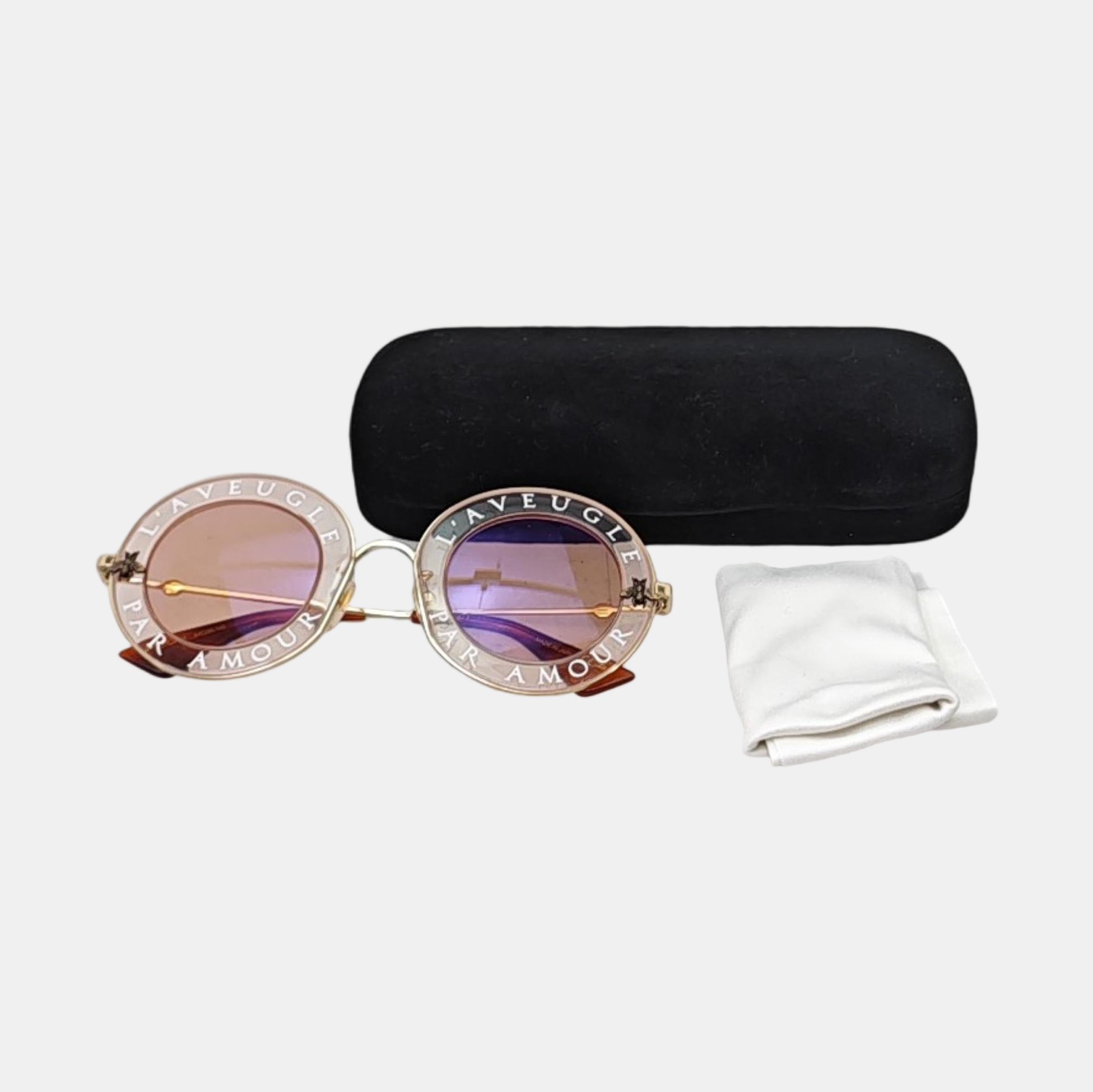 Metal Sunglasses Orange