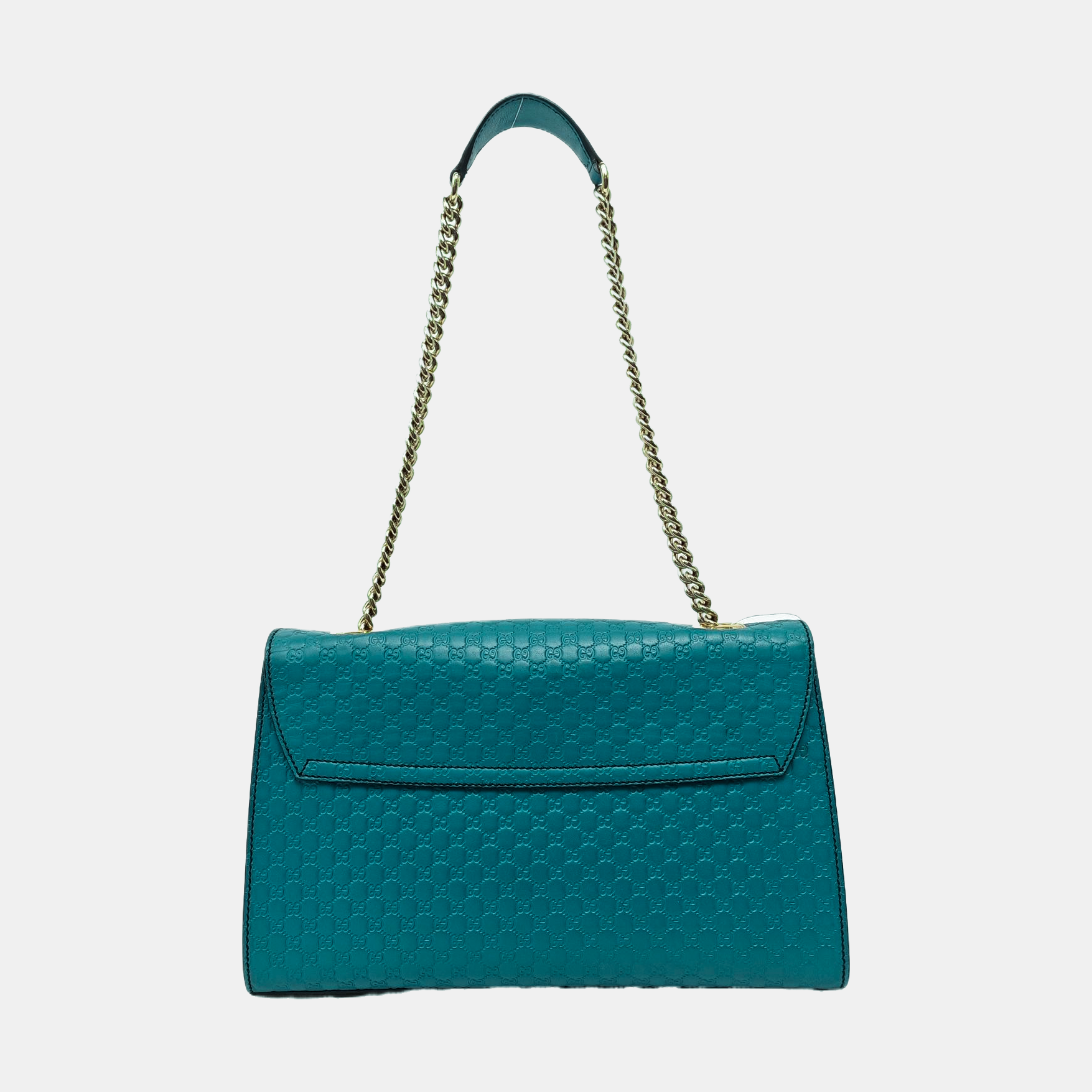 Emily Chain Monogram Calfskin Blue