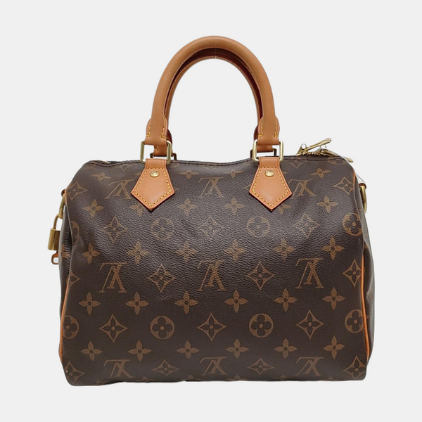 SPEEDY 25 Monogram Coated Canvas Brown