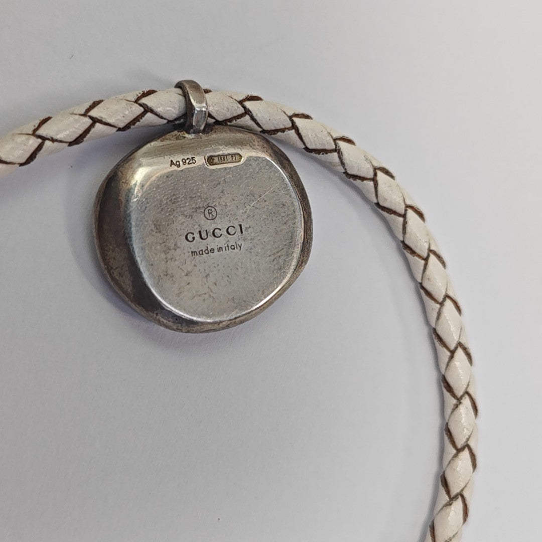 Fabric White Necklace