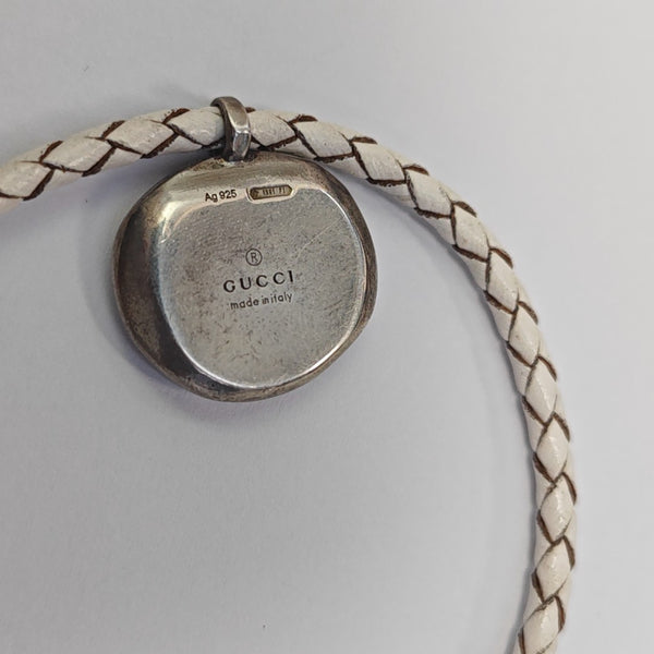 Fabric White Necklace