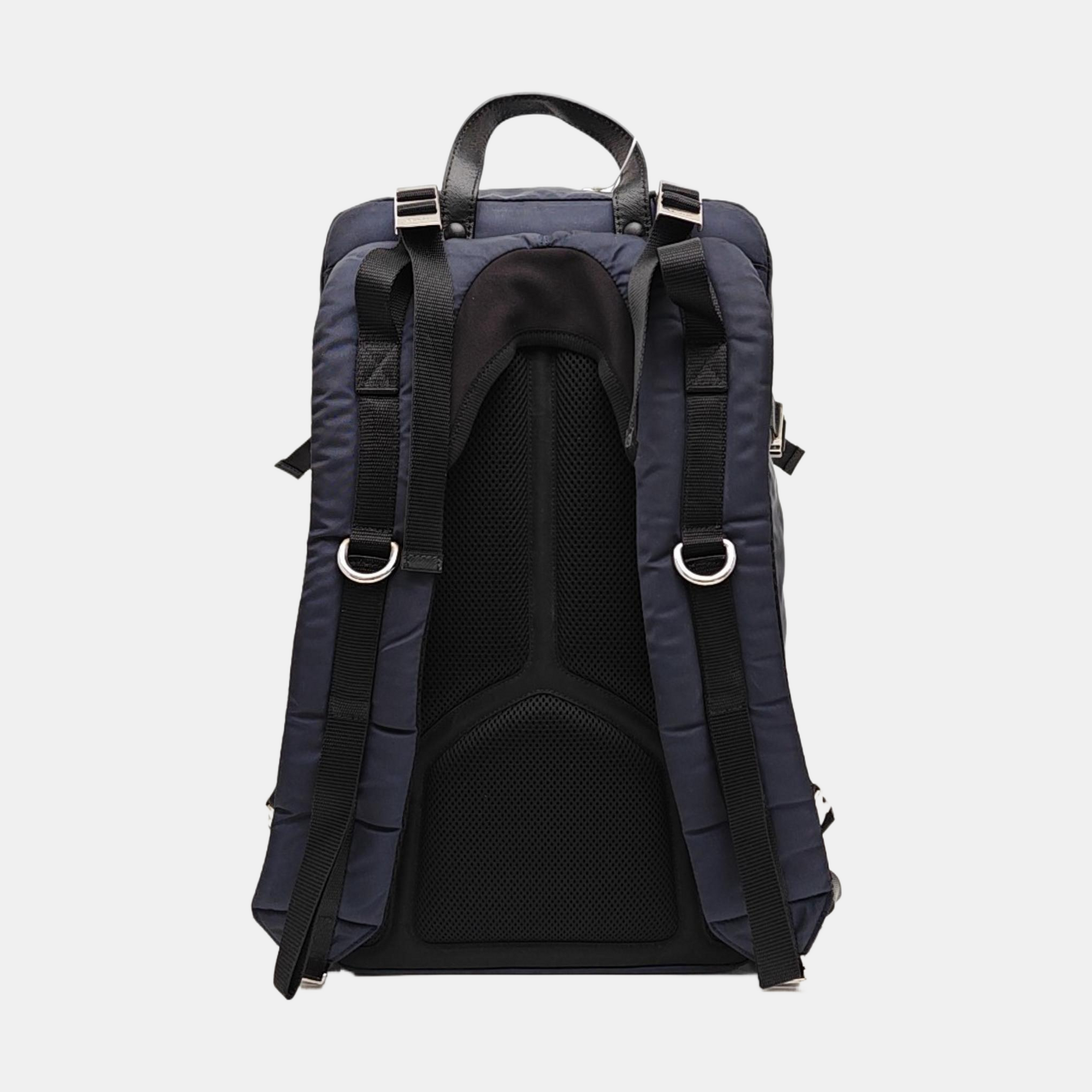 Nylon Backpack Blue