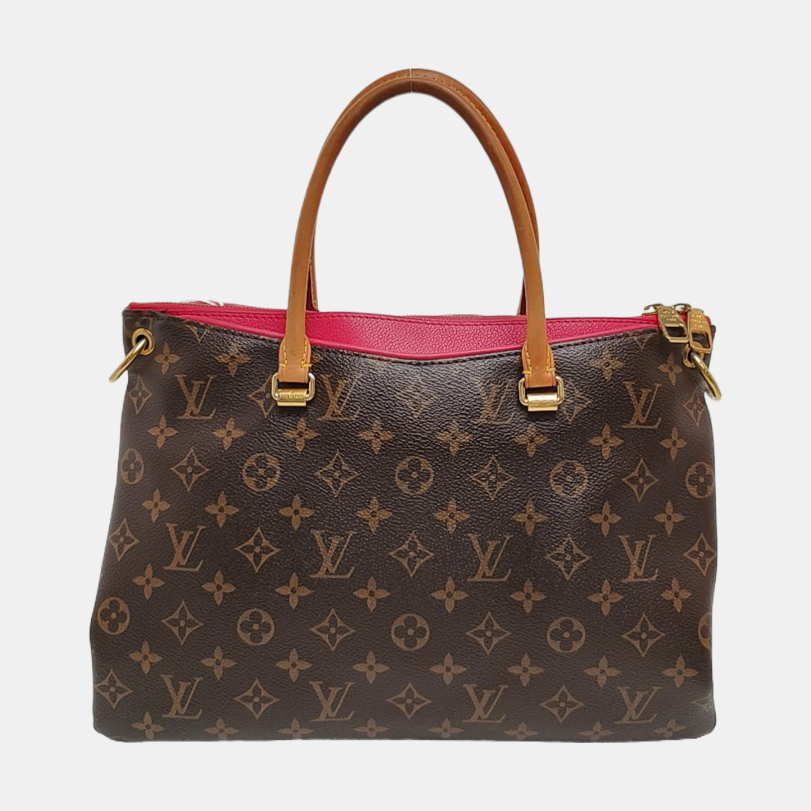 PALLAS MM Monogram Coated Canvas Brown