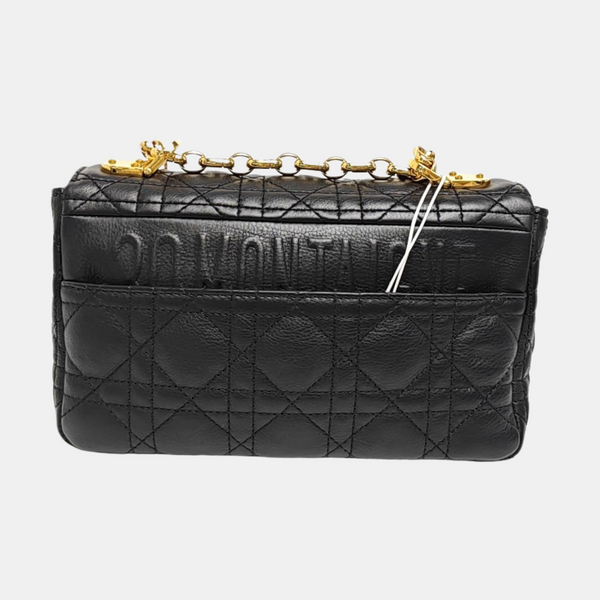 Dior Caro Small Cannage Calfskin Black