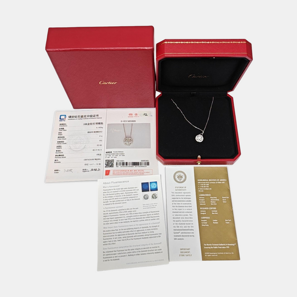 18k White Gold Silver Necklace