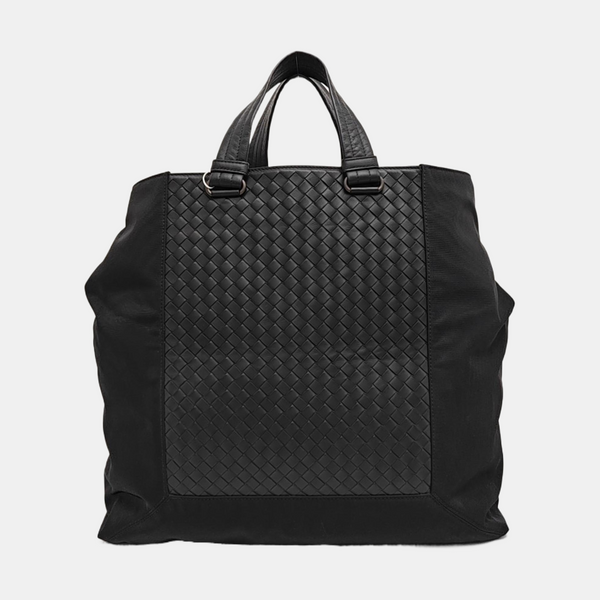 Nylon Top Handle Bag Black