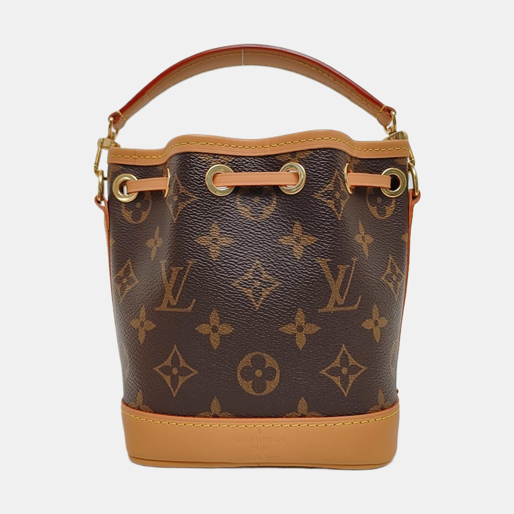 NOÉ Nano Monogram Coated Canvas Brown