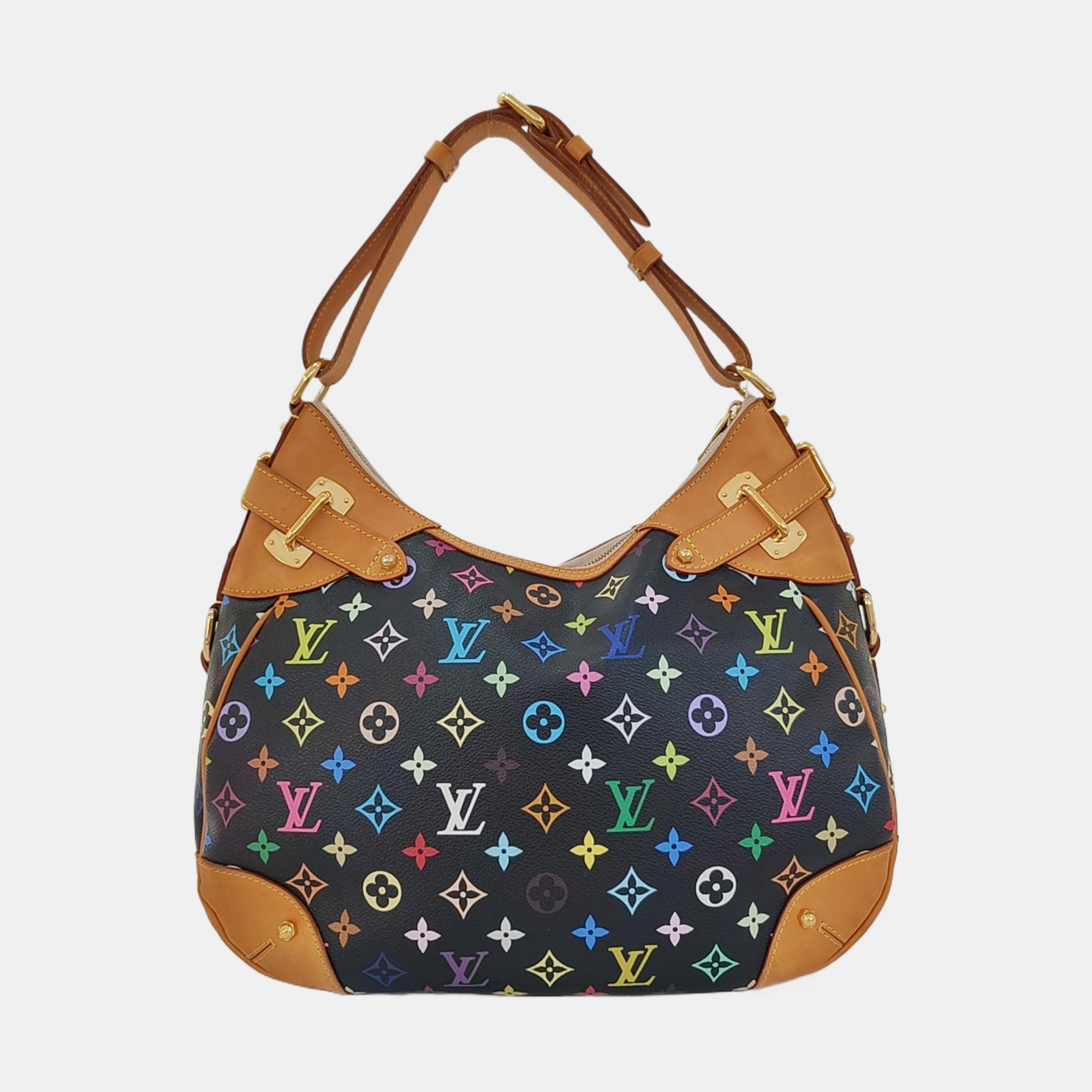 GRETA Monogram Coated Canvas Black