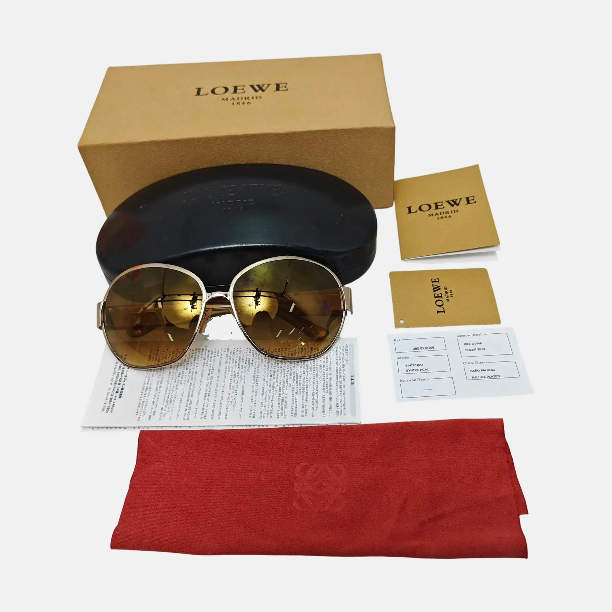 Metal Sunglasses Brown