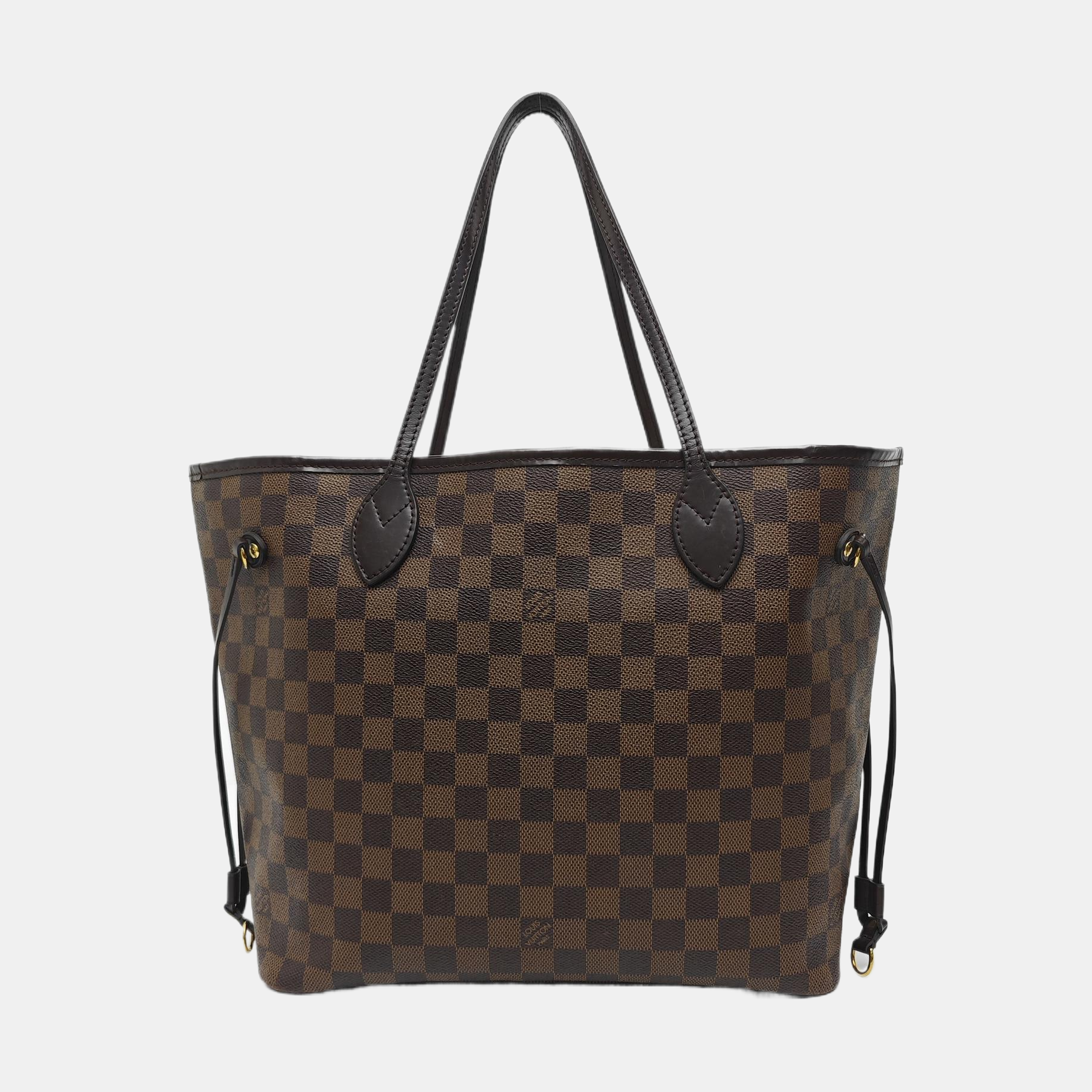 NEVERFULL MM Damier Ebene Coated Canvas Brown