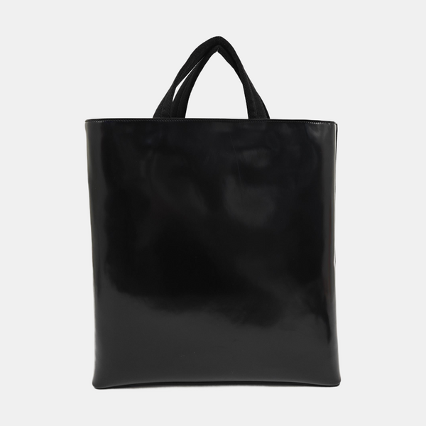 Calfskin Top Handle Bag Black