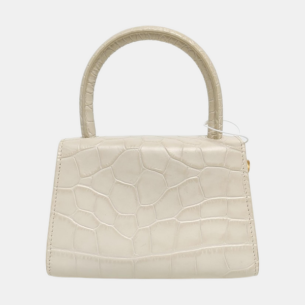Leather Shoulder Bag Mini White
