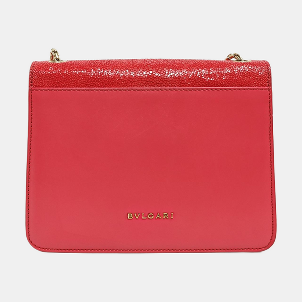 SERPENTI FOREVER Small Stingray Leather Pink