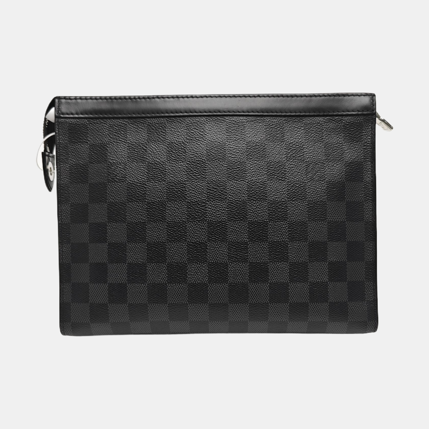 Pochette Voyag MM Damier Graphite Coated Canvas Gray