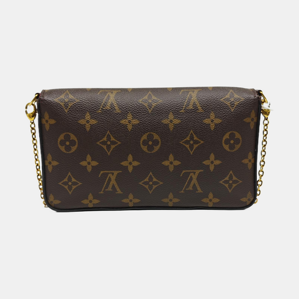 FÉLICIE Monogram Coated Canvas Brown