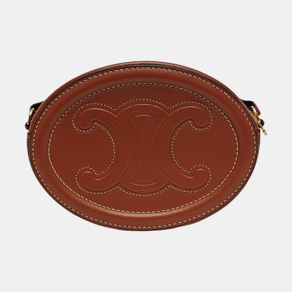 Authenticated pre-owned  TRIOMPHE Small Calfskin Brown - Shoulder Bag at Looply