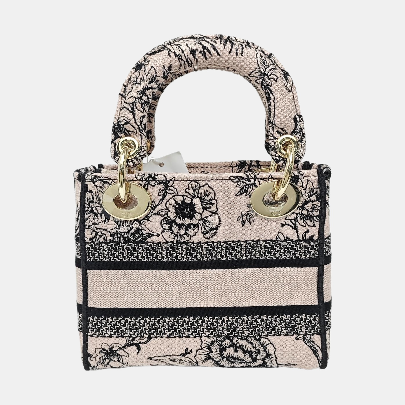 Authenticated pre-owned  Lady Dior Mini Canvas Pink - Tote Bag at Looply