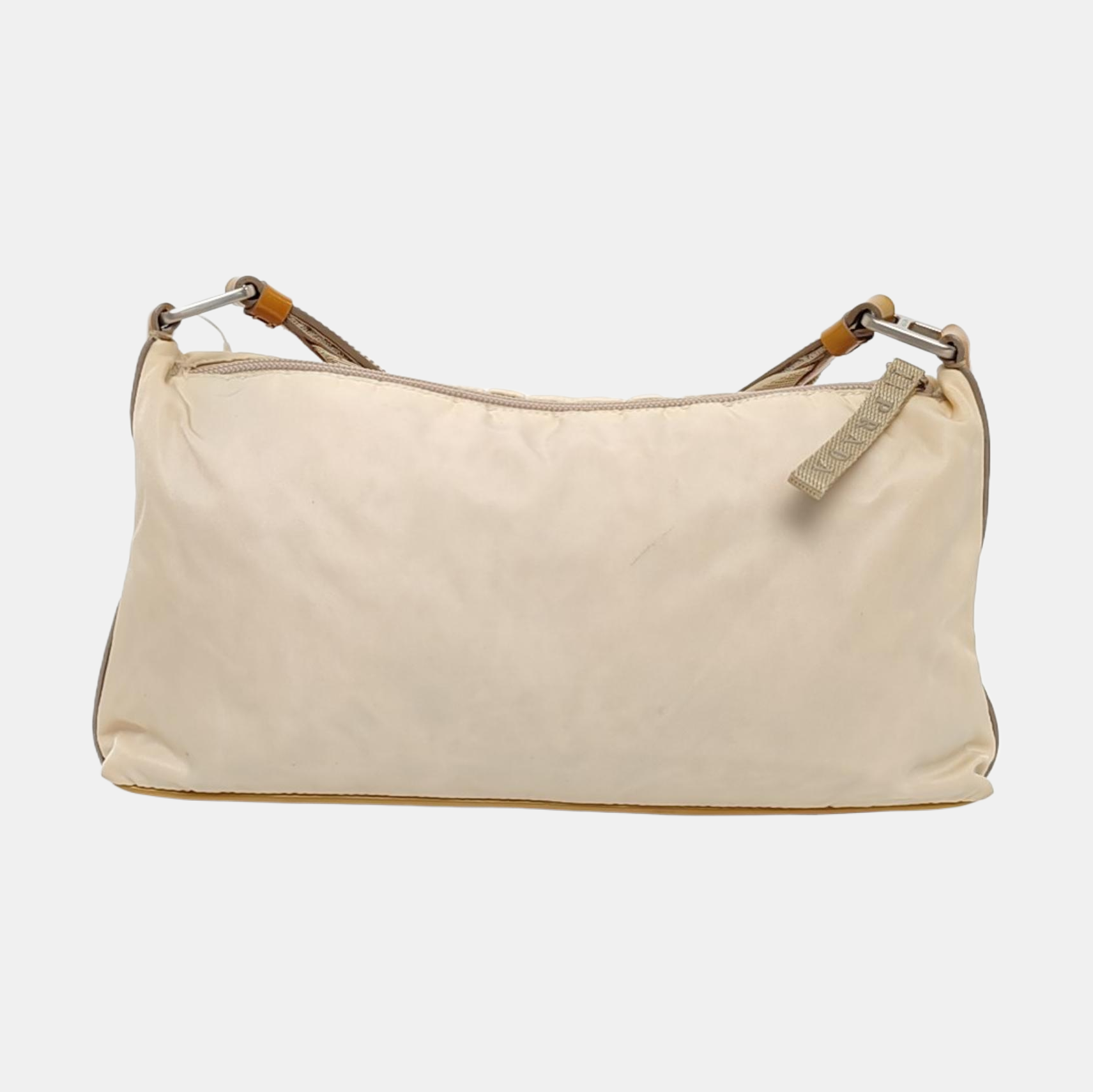 Nylon Shoulder Bag Beige