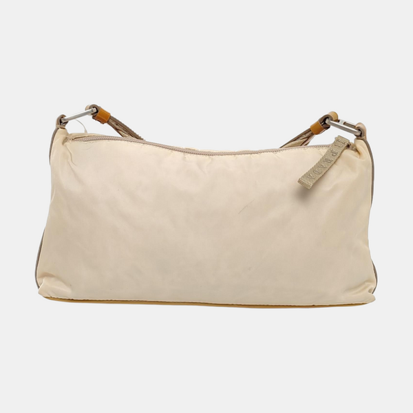 Nylon Shoulder Bag Beige