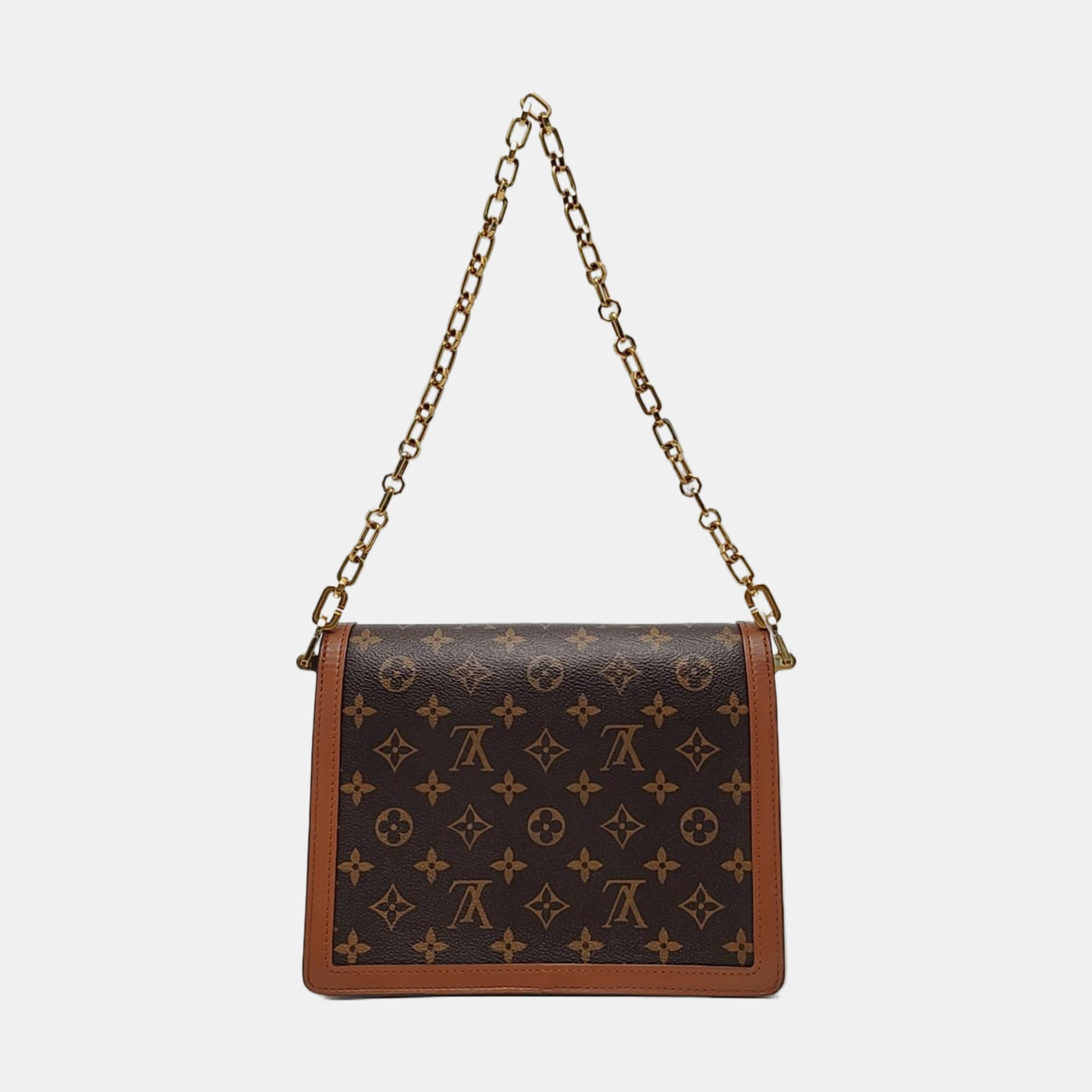 DAUPHINE MM Monogram Coated Canvas Brown