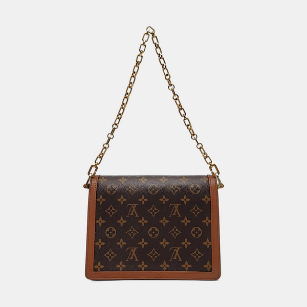 DAUPHINE MM Monogram Coated Canvas Brown